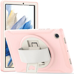 Coque en silicone avec béquille rotative Fleurs de cerisier rose pour votre Samsung Galaxy Tab A8 10.5 (2021) X200/X205