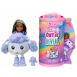 Mattel Barbie Coffret Poupée Mannequin Chelsea Cutie Reveal Série T-Shirt Confort Incluant 6 Surprises avec Changement De Couleur, Costume Caniche en Peluche, Jouet Enfant, A Partir De 3 Ans, HKR20