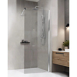 Beliani Parois de douche AHAUS 80 x 190 cm Argenté