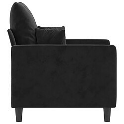 Avis vidaXL Fauteuil Noir 60 cm Velours