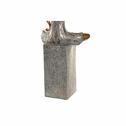 Figurine Décorative DKD Home Decor 16 x 12 x 37 cm Femme Rouge Gris Bleu (3 Unités)