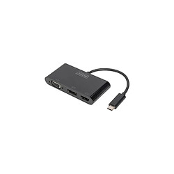 DIGITUS Adaptateur graphique triple USB-C 3en1 (HDMI/DP/VGA) ()