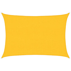 vidaXL Voile d'ombrage 160 g/m² Jaune 2,5x3,5 m PEHD