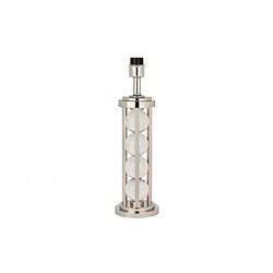 Interiors 1900 Base de Lampe Newton, cristal et nickel (sans abat-jour)