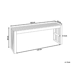 Avis Beliani Table de jardin Bois Bois clair BELLANO