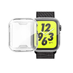 Wewoo Coque en TPU plaqué pleine couverture pour Apple Watch série 4 44 mm (Argent)