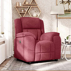 vidaXL Fauteuil inclinable Rouge bordeaux Tissu