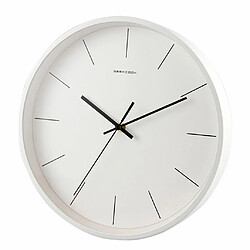 Minimaliste moderne style 12 pouces silencieux non ticking horloge murale de quartz blanc