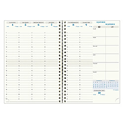 Agenda Exacompta Carte Bleue Visuel W - 15 x 21 cm - Année 2022