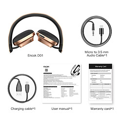 Acheter Wewoo Bandeau Bluetooth / filaire écouteurs double mode Casque avec Micro, pour iPhone, iPad, iPod, Samsung, HTC, Sony, Huawei, Xiaomi & autres périphériques audio Rose Doré