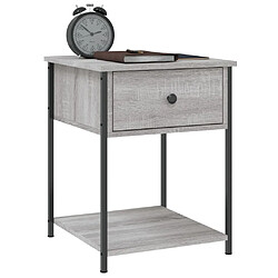 Avis Maison Chic Table de chevet, Table de Nuit pour chambre salon sonoma gris 44x45x58 cm bois d'ingénierie