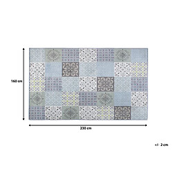 Beliani Tapis 160 x 230 cm motif mosaïque INKAYA