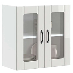 vidaXL Armoire murale de cuisine avec porte en verre Lucca