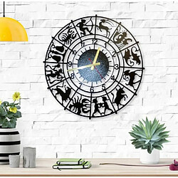 DEKORY Astrologie Horloge Murale en Métal 50cm