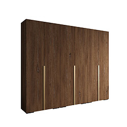 Abiks Meble Armoire Inova 1 À Portes Battantes 236,7/300/47 6 Portes (marron/d’oro) 