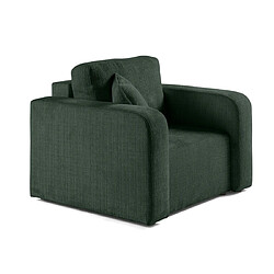 Bestmobilier Miro - fauteuil en velours texturé Miro - fauteuil en velours texturé - Vert