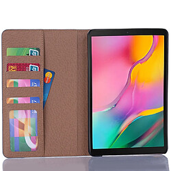 Acheter Wewoo Housse Coque Etui à rabat horizontal en cuir de style livre pour Galaxy Tab A 8 2019 P200 / P205avec porte-cartes et porte-cartesavec porte-monnaie Noir