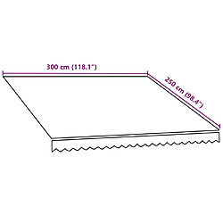 vidaXL Toile d'auvent Orange et marron 300x250 cm pas cher
