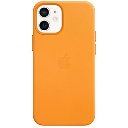 Apple Coque Leather MagSafe pour l'iPhone 12 Mini - California Poppy