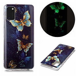 Coque en TPU noctilucent imd flexible beau papillon pour votre Samsung Galaxy A41 (Global Version)