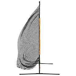 Avis vidaXL Filet d'entraînement de golf noir et orange 215x107x216 cm