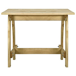 vidaXL Table de jardin 110x74x75 cm Bois de pin imprégné