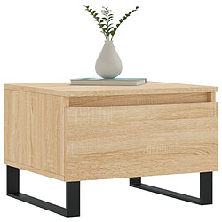 Avis Maison Chic Lot de 2 Tables basses,Table Console pour salon chêne sonoma 50x46x35 cm bois d'ingénierie -MN15026