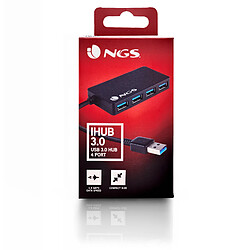 Hub USB NGS iHub 3.0 480 Mbps Noir pas cher