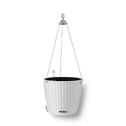 LECHUZA Jardinière suspendue NIDO Cottage 28 ALL-IN-ONE Blanc