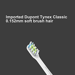 Avis Wewoo Tête de brosse à dents pour Xiaomi Soocare Sonic à électrique HC7711W 2 PCS Général nettoyage têtes de de rechange