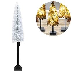 Un sapin de Noël lumineux enneigé avec des lumières / Sapin de Noël 30 LED, 147 cm pas cher