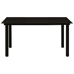 Acheter Maison Chic Mobilier à dîner 5 pcs de jardin - Ensemble table et chaises d'extérieur - Salon/Mobilier de jardin classique Corde en coton et acier Noir -MN43168