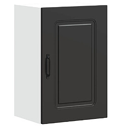 vidaXL Armoire murale de cuisine Kalmar noir bois d'ingénierie