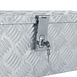 Acheter vidaXL Boîte en aluminium 48,5 x 14 x 20 cm Argenté