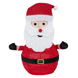 Ecd Germany Père Noël LED décoration avec bonnet barbe et gants 68cm figurine d'hiver jardin