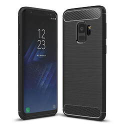 Wewoo Coque noir pour Samsung Galaxy S9 Texture de fibre de carbone brossé Soft TPU Anti-skip housse de protection arrière, petite quantité recommandée avant Galaxy S9 lancement