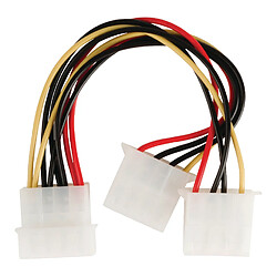 Avis Ansonic Câble d'alimentation interne Molex Mâle - 2x Molex Femelle 0.15 m