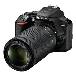 Nikon Appareil photo Reflex D3500+18-55VR+70-300VR+Sac+16Go+Batterie