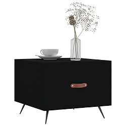 Avis Maison Chic Lot de 2 Tables basses,Table Console pour salon noir 50x50x40 cm bois d'ingénierie -MN52842