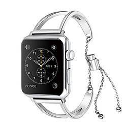 Wewoo Bracelet en forme de lettre V avec bracelet en acier et boucle en acier inoxydable pour Apple Watch séries 3 et 2 et 1 de 42 mm (argent)