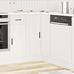 Avis vidaXL Armoire d'angle de cuisine Porto blanc bois d'ingénierie