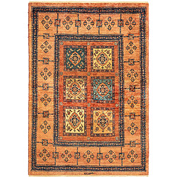 Vidal Tapis de laine 155x105 brun Kashkuli