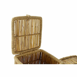 Avis Set de basket DKD Home Decor Naturel Corde Bambou (46 x 46 x 55 cm)