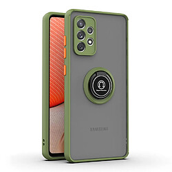 Coque en TPU antichoc, béquille vert armée orange pour votre Samsung Galaxy A52 5G/A52s 5G/A52 4G