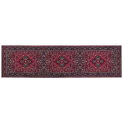 Beliani Tapis rouge 80 x 300 cm VADKADAM