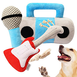 Jouets Interactifs pour Chiens Microphone Haut-parleur Forme Jouet à Mâcher Jouets de Dormance pour Chiens