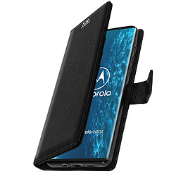 Avizar Housse Motorola Edge Porte-carte Fonction Support Vidéo Dragonne noir