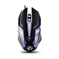 Universal V8 USB Wired RVB Gaming Mouse 4000DPI PROGRAMMING MACRAMING 6D MONDE MÉCHANNIQUE OPTICAL MÉCHANNIQUE