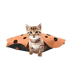 Universal Tunnel pour chat Passage Feutre amovible et lavable Nid pour chat Jouets pour animaux de compagnie Tubes pour animaux de compagnie Jouets pliables Jouets pour chats à l'intérieur et à l'extérieur |