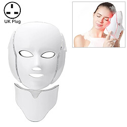 Wewoo 7 machine faciale de beauté de visage de rajeunissement de peau de masque de photon de de la couleur LEDprise britannique